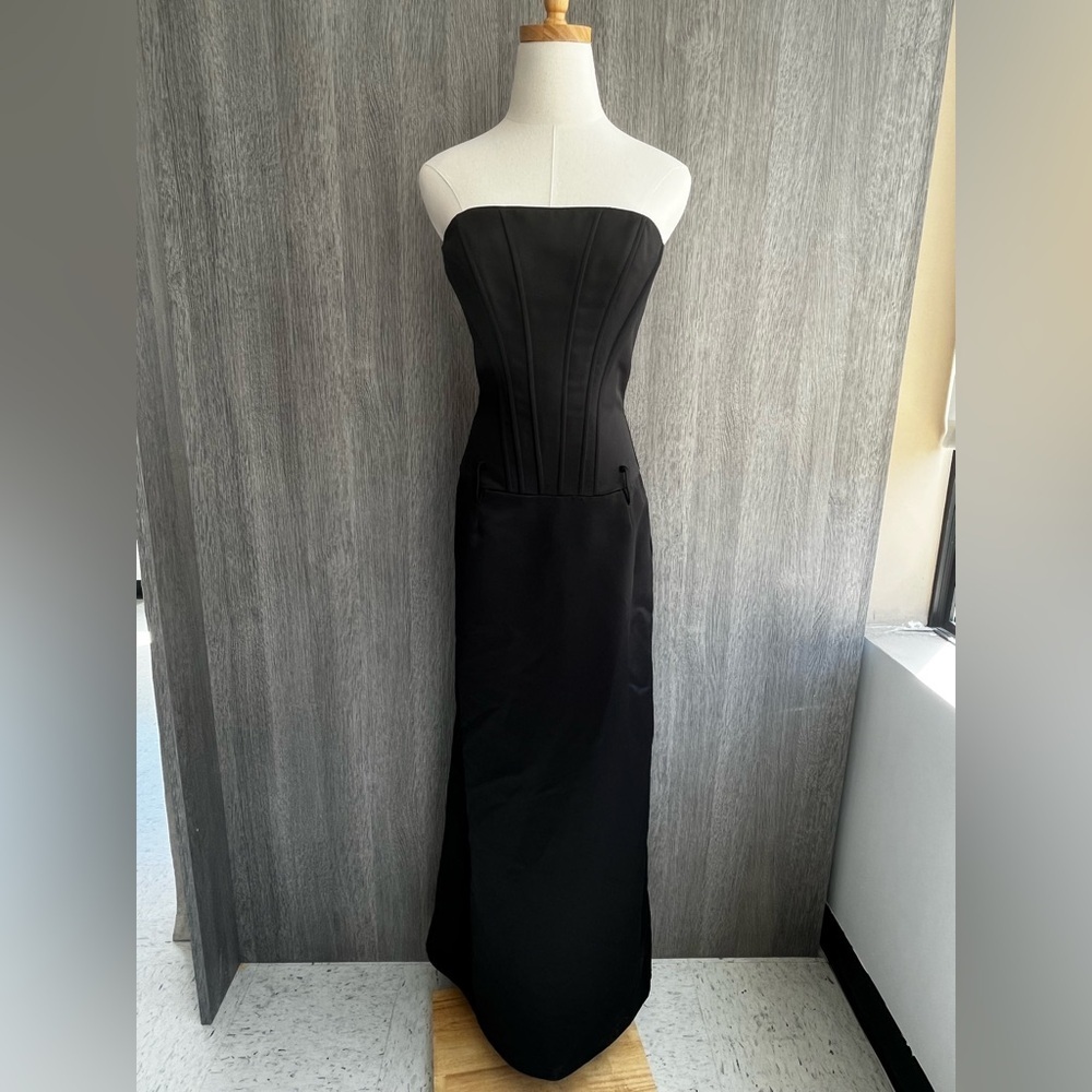 Jessica McClintock Black Bodiced Gown Size 6